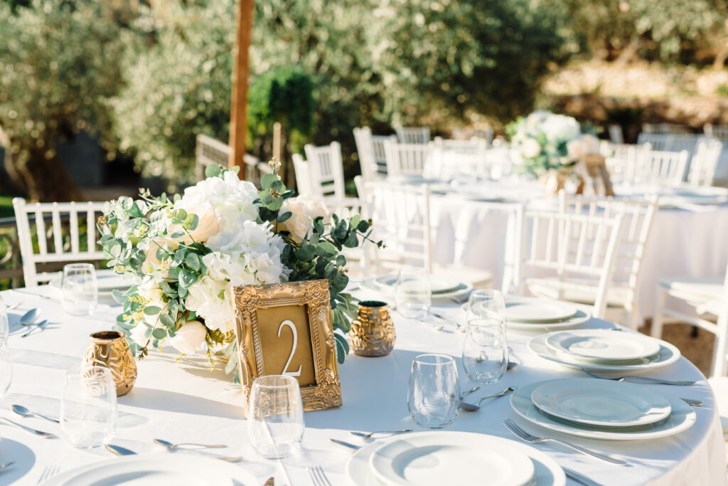 Image showing a table set with cutlery for wedding on Olive Queen Rustic Villa