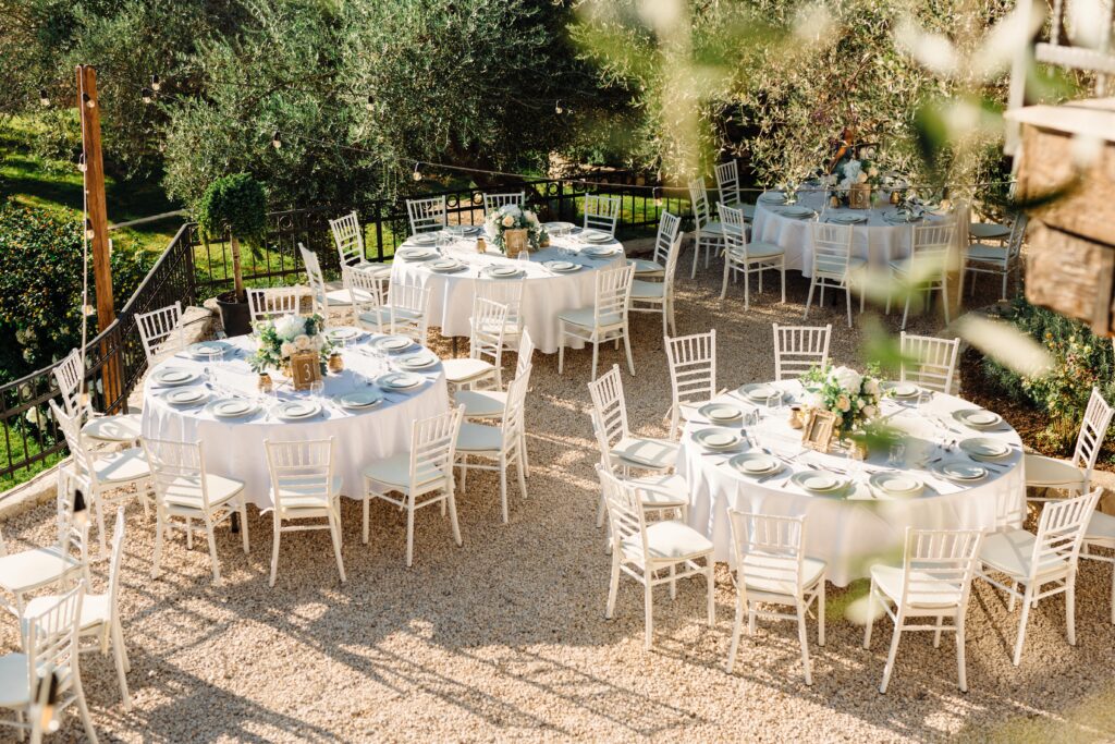 Image showing a table set with cutlery for wedding on Olive Queen Rustic Villa