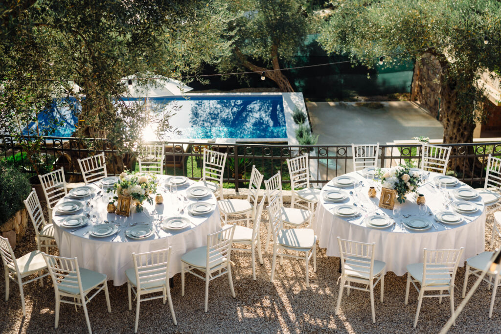 Image showing a table set with cutlery for wedding on Olive Queen Rustic Villa