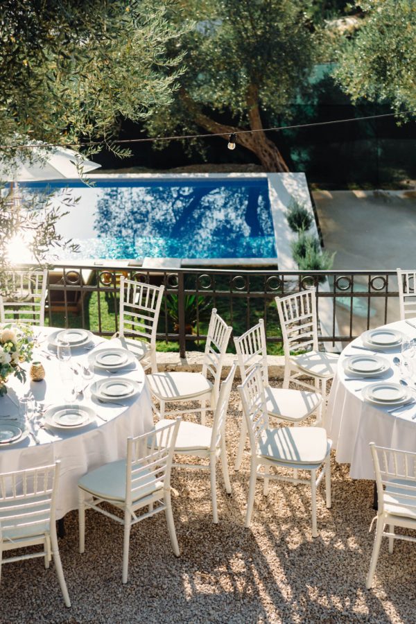 Image showing a table set with cutlery for wedding on Olive Queen Rustic Villa